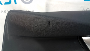 Door trim card front right Honda Accord 18-22 gray, with gray insert leather, armrest leather, molding handles under the tree, scratches, pokes, dent