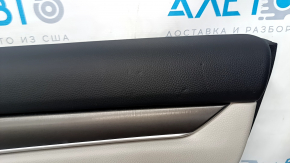 Door trim card front right Honda Accord 18-22 gray, with gray insert leather, armrest leather, molding handles under the tree, scratches, pokes, dent