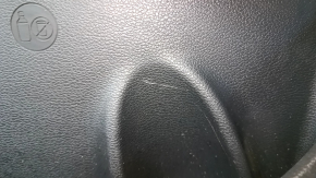 Door trim card front left Hyundai Sonata 15-19 beige, with beige insert leather, armrest leather, gray molding structure, dents, scratches, abrasions, for cleaning