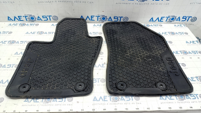 Set of floor mats for Jeep Compass 17- black, rubber