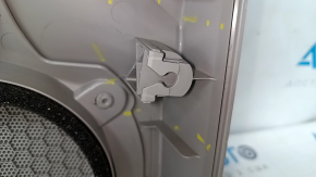 Door trim card front right VW Passat b7 12-15 USA gray, armrest leather, wood insert, dents, broken fastener