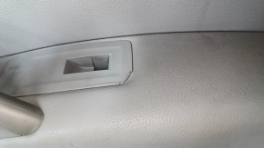 Door trim card front right VW Passat b7 12-15 USA gray, armrest leather, insert gray, dents, scratches, abrasions, broken fastener