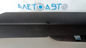 Door trim card front right VW Passat b7 12-15 USA gray, armrest leather, insert gray, dents, scratches, abrasions, broken fastener