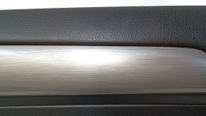 Door trim card front right VW Golf 15 - black, armrest leather, gray molding, bumps, scratch