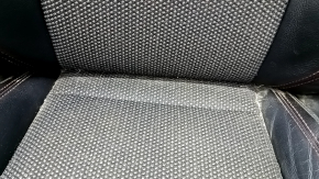 Driver's seat Jeep Compass 19-21 with airbag, mechanical, combined black leather with red stitching, Trailhawk, dry-cleanable, scratches, dented, rusty at the bottom