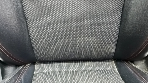 Jeep Compass 19-21 passenger seat with airbag, mechanical, combined black leather with red stitching, Trailhawk, dry cleanable, wrinkled