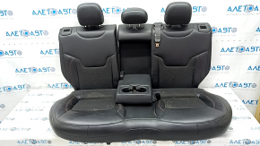 Rear row of seats 2nd row Jeep Compass 19-21 combined black leather with red stitching, Trailhawk, dry clean, tears, burns, scratches