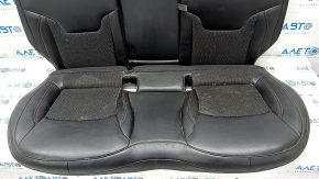 Rear row of seats 2nd row Jeep Compass 19-21 combined black leather with red stitching, Trailhawk, dry clean, tears, burns, scratches