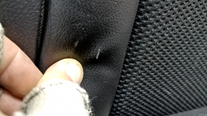 Rear row of seats 2nd row Jeep Compass 19-21 combined black leather with red stitching, Trailhawk, dry clean, tears, burns, scratches