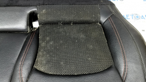 Rear row of seats 2nd row Jeep Compass 19-21 combined black leather with red stitching, Trailhawk, dry clean, tears, burns, scratches
