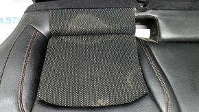 Rear row of seats 2nd row Jeep Compass 19-21 combined black leather with red stitching, Trailhawk, dry clean, tears, burns, scratches