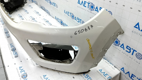 Bumper front bare upper part Jeep Compass 17-21 Trailhawk, white, scratches