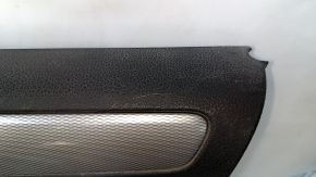 Door trim card front right VW Jetta 11-18 USA black with beige insert plastic, armrest leather, molding gray gloss, scratches, abrasions, for cleaning