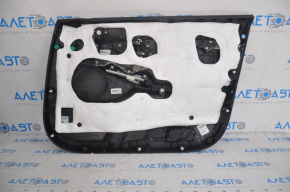 Door trim card front left Hyundai Sonata 20- black, armrest leather, under the tweeter, scratches, abrasions, dent, missing fastener