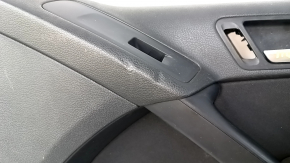 Door trim card front right VW Tiguan 09-17 black, with black insert cloth, armrest cloth, scuffs, dents