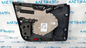 Door trim card front right VW Tiguan 09-17 black, with black insert cloth, armrest cloth, scratches, dents