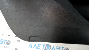 Door trim card front left Honda Accord 13-17 black with black insert leather, armrest leather, handle molding type 3, scuffs