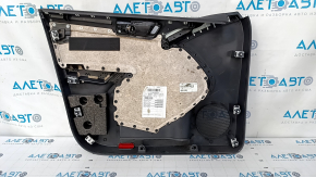 Door trim card front right VW Tiguan 09-17 black, with black insert cloth, armrest cloth, scuffs