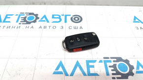 Key VW Tiguan 12-17 4 buttons, folding, worn