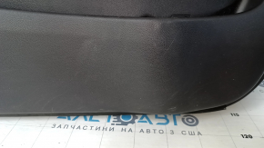 Door trim card front left Hyundai Sonata 11-15 beige, with black insert, armrest leather, scratches, abrasions