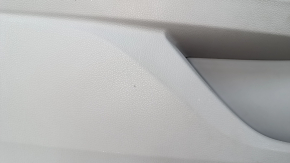 Door trim card front left Honda Accord 13-17 gray with gray insert velour, armrest velour, handle molding type 1, scratches, abrasions, for dry cleaning