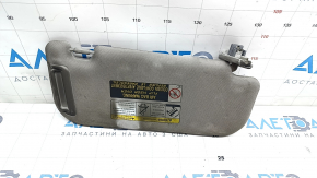 Left visor Toyota Venza 21 - gray, without hook, for dry cleaning, soot