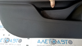 Door trim card front left Honda Civic X FC 16-21 4d cloth black with beige insert plastic, scuffs, dry cleaning, dents