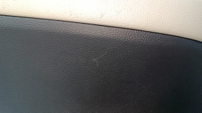Door trim card front left Honda Accord 18-22 black cloth with gray insert, scratches, dent