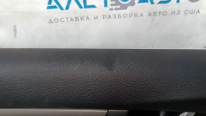 Door trim card front left Honda Accord 18-22 black cloth with gray insert, scratches, dent