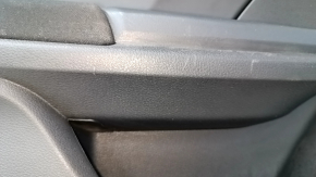 Door trim card front left Honda Civic X FC 16-21 4d black cloth with black insert plastic, scratches, tear, dent