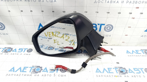Side mirror left Toyota Venza 21- 12 pins, turn signal, heating, BSM, backlight, graphite