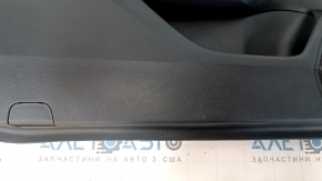 Door trim card front left Honda Accord 13-17 black with black insert leather, armrest leather, handle molding type 3, scuffs, bumps, scratches
