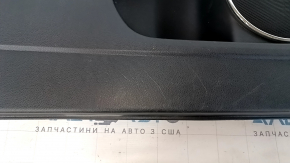 Door trim card front left Honda HR-V 16-22 black with gray insert cloth, armrest leather gray, scratches, abrasions, for cleaning
