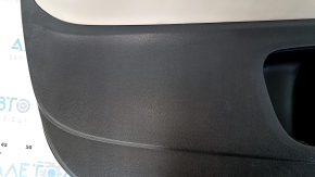 Door trim card front left Honda HR-V 16-22 black with gray insert cloth, armrest leather gray, scratches, abrasions, for cleaning
