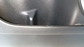Door trim card front left Honda HR-V 16-22 black with gray insert leather, armrest leather gray, scratches, for cleaning