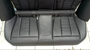Complete set of seats BMW 3 G20 19-22 with airbag, electric, memory, M Sport, black leather with blue stitching, scratches, dents, rear row for cleaning