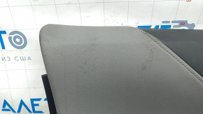 Door trim card front left Toyota Venza 21- LE, XLE leather, black-gray, scratches, tear, needs cleaning