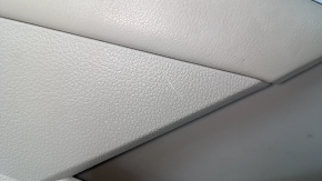Door trim card front left VW Passat b8 16-19 USA gray, with gray insert plastic, armrest leather, molding gray gloss, scratches, dents, scuffs, pokes