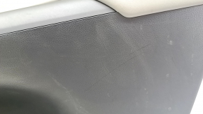 Door trim card rear right Toyota Venza 21- LE, XLE leather, black-gray, scratches, for cleaning