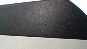 Door trim card front left VW Passat b7 12-15 USA gray, wood insert, leather armrest, scratches, bumps, broken fastener