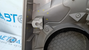 Door trim card front left VW Passat b7 12-15 USA gray, wood insert, leather armrest, scratches, bumps, broken fastener