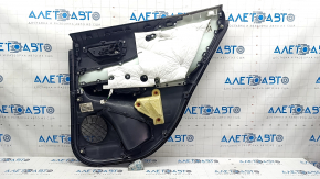 Door trim card rear left Toyota Venza 21- LE, XLE leather, black-gray, scratches, for cleaning