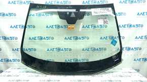 Windshield Mazda 3 19 - under camera and rain sensor, Mexico built, air on edge, broken mount