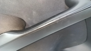 Door trim card front left VW Tiguan 09-17 black with black insert cloth, armrest cloth, dents, bumps, scratches