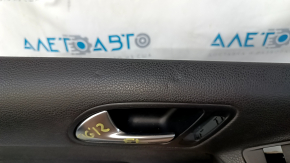 Door trim card front left VW Tiguan 09-17 black with black insert cloth, armrest cloth, dents, bumps, scratches