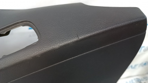 Door trim card front left VW Tiguan 09-17 black with black insert cloth, armrest cloth, without overlay, scratches, abrasions