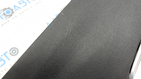 Console central armrest BMW 3 G20 19-22 leather black with blue stitching, scratches