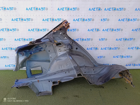 Quarter wing rear left BMW 3 F30 4d 12-18 sawed off, blue, painted