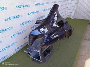 Quarter wing rear right BMW 3 F30 12-18 sawed off, blue, butt, dent, painted