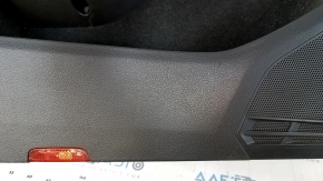 Door trim card front left VW Golf 15- black with black overlay leather, armrest leather, overlay gray gloss, scratches, abrasions, dents, scuffs, for cleaning